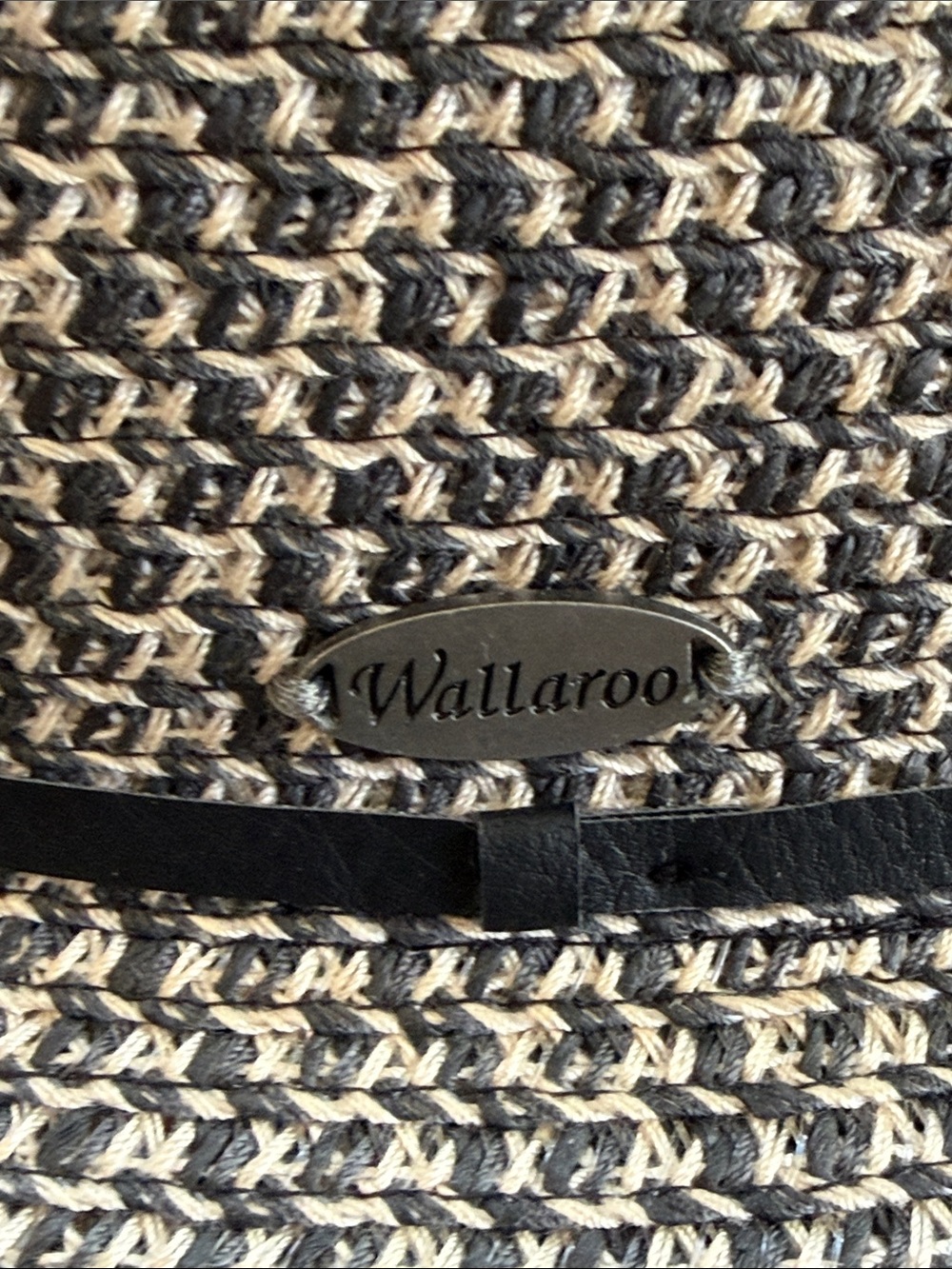 Wallaroo Amelia Black & Tan Paper Braid Sunhat - Picture 2 of 6
